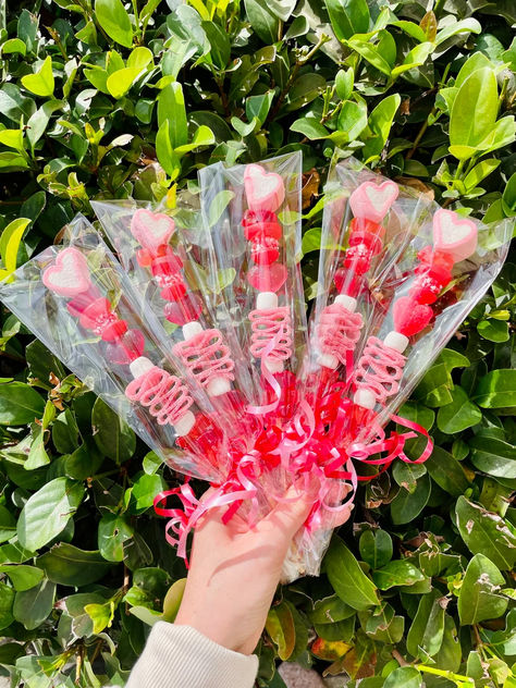 Birthday Party Favors, Party Decor, Birthday Treat, Valentines Party Favor, Candy Skewer, Candy, Kids Candy Valentine Candy Bags, Gummy Hearts, Galaxy Lollipops, Gummy Candy Kabobs, Sour Worms, Valentines Class Party, Market Day Ideas, Valentines Day Candy, Candy Kids