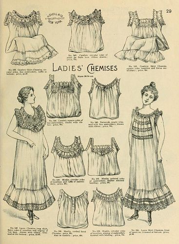 1898 Vintage Fashion - H.O'Neills Spring & Summer Catalogue Page 29 - Victorian Ladies Chemises | Flickr - Photo Sharing! 1890s Fashion, Victorian Ladies, Lingerie Vintage, Speed Internet, 19th Century Fashion, Victorian Dolls, Internet Speed, Victorian Clothing, Victorian Women