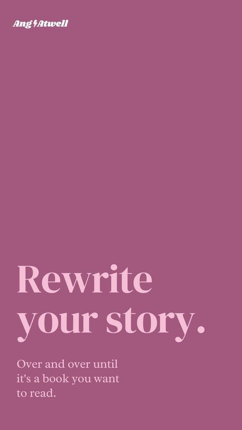 Rewrite Your Story. Over and over until it's a book you want to read. You may have learned from things that were previously written, taken certain parts that you liked but decided that there is a totally new narrative that you want to write and create for your life. Hi My name is Angelique. I am a certified life coach helping badass, millenial women level up through mindset work, self love, and accountabilty. Rewrite Your Story, Mindset Work, Life Coach, Your Story, A Book, To Read, Self Love, Writing, Reading