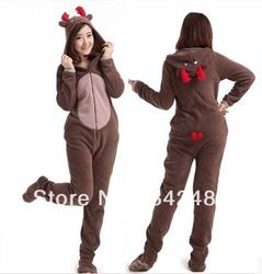 Online Shop Christmas Deer Fleece Cotton Adult Unisex Footed Pajamas Sleepsuit one piece pajamas adult onesie|Aliexpress Mobile Christmas Onsies, Deer Onesie, Adult Onesies, Christmas Pajama Party, Designer Christmas, At Home Outfits, Pajamas Christmas, Pj Party, Comfy Pjs