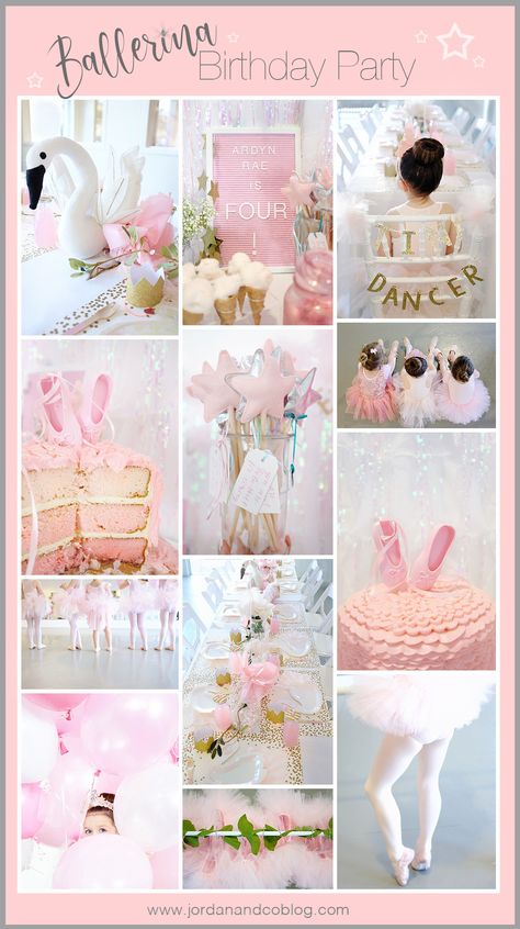 Birthday Party Themes For Kids, Party Themes For Kids, Ballerina Birthday Party Decorations, Ballerina Birthday Party, Ballet Birthday Party, Ballet Birthday, Ballet Party, Ballerina Birthday Parties, Ballerina Party