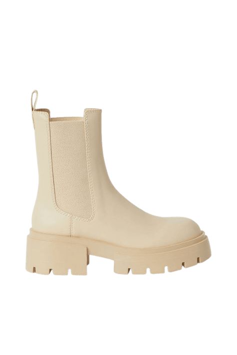 Now $49. Shop and get ideas of how to wear a&m Platform Chelsea-style Boots - Light beige - Ladies | H&M US or find similar products for less. Personal Style Quiz, Beige Chelsea Boots, Light Acadamia, H&m Boots, Trend Shoes, Outfit 2023, Beige Boots, Boots Beige, Trending Products