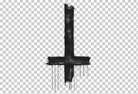 Upside Down Cross Drawing, Inverted Cross Tattoo, Upside Down Cross Tattoo, Satanic Cross, Pentagram Tattoo, Tattoo Png, Full Hand Tattoo, Bible Tattoos, Cross Drawing