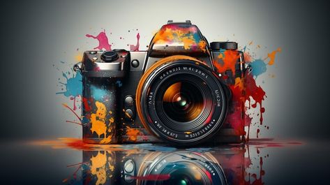 Foto photography day modern camera front... | Premium Photo #Freepik #photo #camara-profesional #profesional #fotos #no Moon And Star Quotes, Camera Pic, Camera Collection, Camera Wallpaper, Birthday Background Images, Camera Logo, Star Quotes, Desktop Wallpaper Art, Photography Day