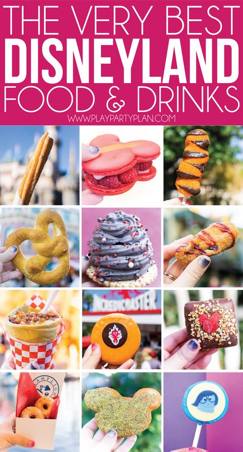 Disneyland On A Budget, Food At Disneyland, Disneyland Treats, Disneyland Dining, Best Disneyland Food, Disneyland Snacks, Disneyland Vacation Planning, Disneyland Nails, Disneyland Restaurants