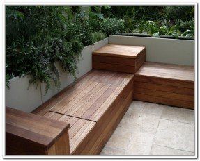 To outdoor benches with storage wooden storage benches outdoor outdoor Deck Storage Bench, Deck Bench Seating, Built In Garden Seating, Corner Bench With Storage, Diy Patio Ideas, Corner Bench Seating, Garden Bench Plans, Deck Bench, Diy Bank