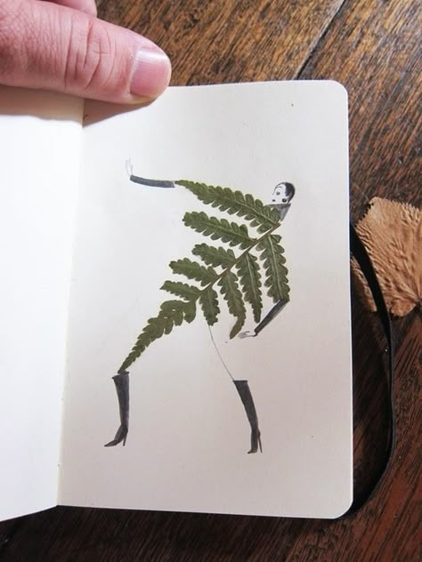 Pressed Leaf Drawings | 32 Awesome Things To Make With Nature @Brittney Benjamin  - we should do this! Wreck This Journal, Leaf Drawing, Art Et Illustration, Sketchbook Inspiration, Creative Sketches, Art And Illustration, Nature Crafts, Leaf Art, Book Illustration