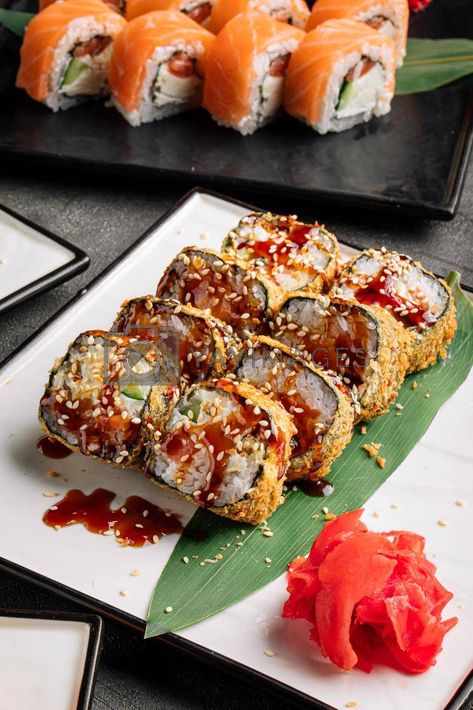 Unagi Sauce, Maki Sushi, Sushi Rolls, Tempura, Rolls, Sauce, Illustrations, Sun, Ethnic Recipes