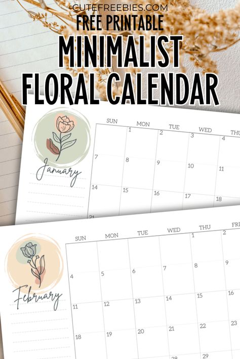 2025 Free Printable Calendar, Cute Calendar Template, Business Planner Organization, Cute Printables, 2023 Journal, Calendar Aesthetic, A5 Planner Printables, Planner Calendar Printables, Free Printable Calendar Templates