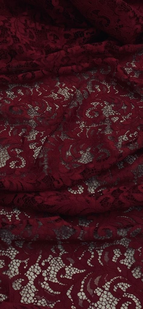 Our Guipure lace fabric is as gorgeous as it looks. With its incredible drape and luxurious feel, this fabric can create a lot of different looks. Perfect for all types of dressmaking, crafting, decorating and various other projects. *Colours may vary due to different screens. *Width 58 inches *Synthetic *Machine Washable *If you order more than 1 meter, fabric will come as one continuous length. *Fast Delivery Before you go please check out our other items. We offer combined postage and special delivery. Lastly, we would appreciate if you can leave us feedback once items are received. Thank you. Arch Fabric, Maroon Lace, Dark Red Wallpaper, Cherry Wine, Vintage Soul, Guipure Lace, Red Aesthetic, Red Fabric, Red Lace