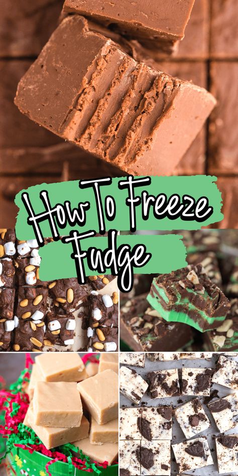 Can You Freeze Fudge, How To Package Fudge To Sell, Desserts You Can Freeze For Later, Desserts That Freeze Well, Bake And Freeze, Fudge Truffles, Freezer Desserts, Freezer Fudge, Candy Business