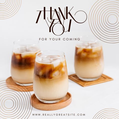 Thank your customers for their purchase with a custom Thank You Card. Our template for cafes and restaurants is fully customizable, so you can add your branding, message and logo. Make sure to show your appreciation with this easy-to-use design. Cafe And Restaurant, Custom Thank You Cards, Thank You Customers, Instagram Post Template, Post Design, Post Templates, Card Template, Thank You Cards, Make Sure