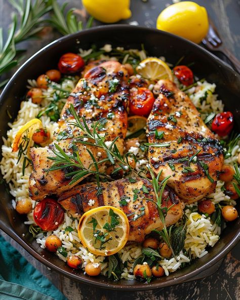 Just whipped up this Greek Chicken and Lemon Rice in one pot! Simple, flavorful, and oh-so-satisfying. Visit website for full recipe at https://northeastnosh.com/f/greek-chicken-and-lemon-rice #northeastnosh #GreekCuisine #MediterraneanDiet #HealthyEating #OnePotMeal #ChickenRecipes #RiceDishes #LemonFlavor #FetaCheese #HealthyDinner #EasyRecipes #WeeknightDinners #Foodie #CookingAtHome #Homemade #FlavorfulMeals Skinless Boneless Chicken Thighs, Greek Lemon Rice, Chicken Lemon, Cooking Jasmine Rice, Main Entrees, Lemon Rice, Creamy Mushroom Sauce, Lemon Pepper Chicken, Recipes Appetizers And Snacks