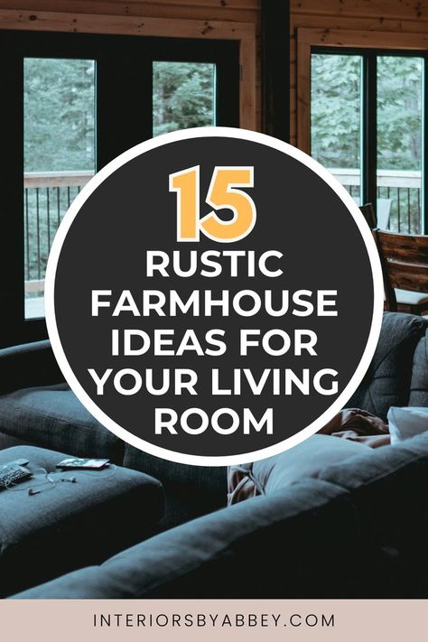 Rustic Farmhouse Ideas and Inspo For Your Living Room Farmhouse Living Room Small Space, Living Room Ideas Cozy Rustic, Farmhouse Rustic Living Room, Rustic Farmhouse Ideas, Small Living Room Ideas Cozy, Cozy Rustic Farmhouse, Living Room Small Space, Rustic Living Room Ideas, Cozy Farmhouse Living Room