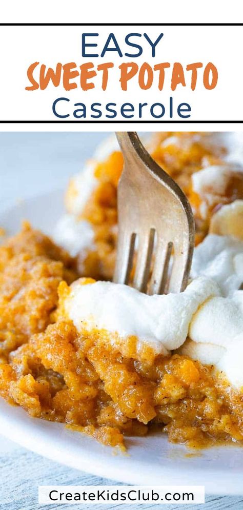 Thanksgiving Sweet Potatoes, Canned Sweet Potatoes, Recipe Christmas Cookies, Canned Sweet Potato Casserole, Canned Sweet Potato Recipes, Easy Sweet Potato Casserole, Baked Sweet Potato Casserole, Sweet Potato Casserole With Marshmallows, Easy Sweet Potato Recipes