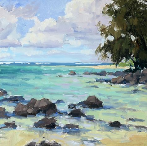 Jenifer Prince, Sea Paintings, Seaside Paintings, Seascapes Art, Hawaii Art, Florida Art, Hawaiian Art, Painting Classes, Seascape Art