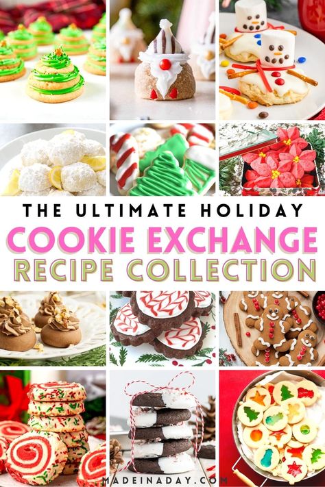 Looking for the award winning cookie this year? One of these Cookie exchange recipes is sure to be the one. Over 40 of the most popular recipes in this one post! Unique cookies, best cookie exchange recipe, holiday cookies, unique Christmas cookie ideas Winning Cookie Swap Recipe, Contest Winning Christmas Cookies, Cookie Exchange Ideas Recipes, Best Christmas Cookies For Exchange, Christmas Treats For Exchange, Cookie Recipe For Cookie Exchange, Best Christmas Cookies For Cookie Exchange, Christmas Cookie Ideas Unique, Cookies For Cookie Exchange Christmas