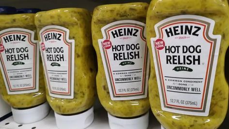 What Is Relish, Other Than a Hot Dog’s Best Condiment? Hot Dog Relish, Making Hot Dogs, Fried Potatoes, Ketchup Bottle, French Fries, Relish, Bread Crumbs, Health Food, Hot Dogs