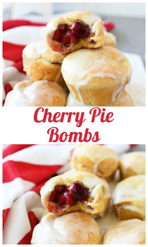 Cherry Pie Filling Recipes Desserts, Canned Cherry Pie Filling, Canned Cherry Pie, Pillsbury Biscuit Recipes, Pie Filling Desserts, Cherry Pie Filling Recipes, Cherry Pies, Canning Cherry Pie Filling, Pie Filling Recipes