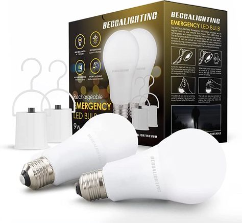 Rechargeable Light Bulb, Emergency Equipment, Camping Lamp, Power Colors, Rechargeable Light, Power Outage, Emergency Lighting, Work Lights, Led Light Bulb