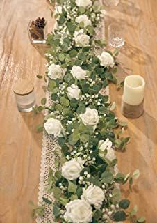 Gypsophila Garland, Garland With Flowers, Garland For Wedding, Artificial Eucalyptus Garland, Diy Fleur, Rustic Wedding Decorations, Artificial Eucalyptus, Wedding Arch Flowers, Eucalyptus Garland