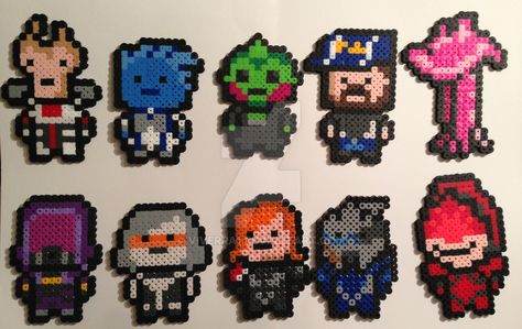 Mass Effect Perler Bead Sprites by Viverra1.deviantart.com on @DeviantArt Mass Effect Perler Beads, Mass Effect Cross Stitch, Mass Effect Pixel Art, Geeky Cross Stitch Patterns, Geeky Cross Stitch, Perler Designs, Perler Projects, Pokemon Perler Beads, Perler Ideas