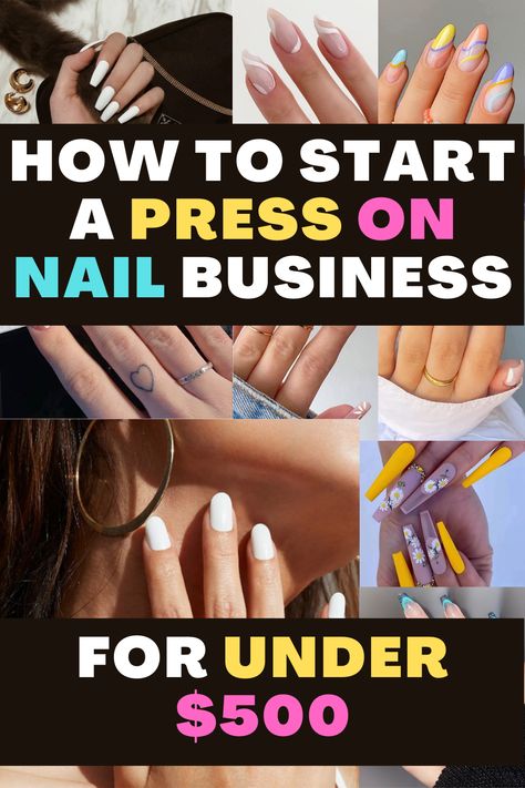 Pop Up Shop Display Ideas Press On Nails, How To Promote Nail Business, Press On Nails Acrylic, How To Make Custom Press On Nails, How To Design Press On Nails, How To Sell Press On Nails, Press On Business Ideas, How To Make Press On Nails To Sell, Presson Nails Packaging Ideas