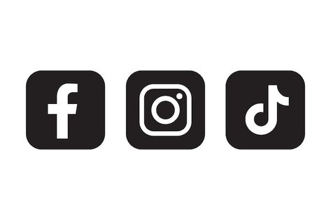 Instagram And Tiktok Logo, Facebook Instagram Tiktok Logo, Facebook Instagram Logo, Facebook Logo Vector, Logo Real Madrid, Log Instagram, Facebook Logo Png, Youtube Logo Png, Facebook And Instagram Logo