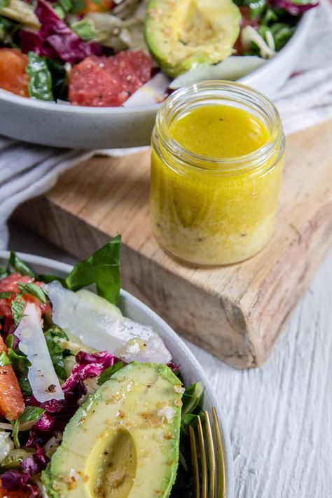 An Easy And Delicious Lemon Salad Dressing Recipe And Round-Up - California Grown Dressing For Salad, Types Of Salad Dressing, Lemon Salad Dressing, Citrus Salad Recipes, Lemon Salad Dressings, Healthy Dressing, Lemon Salad, Delicious Salad Dressings, Salad Dressing Recipe