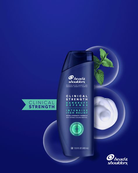 Head&Shoulders Clinical Strength on Behance Shampoo Poster Advertising, Shampoo Commercial, Shampoo Head And Shoulders, Sunsilk Shampoo Ads, Is Clinical Reparative Moisture Emulsion, Head And Shoulders Shampoo, Itch Relief, Head & Shoulders, Dandruff