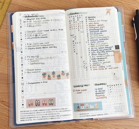 Hobonichi Weeks Habit Tracker, Hobonichi Weeks Setup, Hobonichi Weeks Layout Ideas, Hobonichi Layout, Hobonichi Journal, Hobo Weeks, Bullet Journal Month, Planner Doodles, Hobonichi Planner