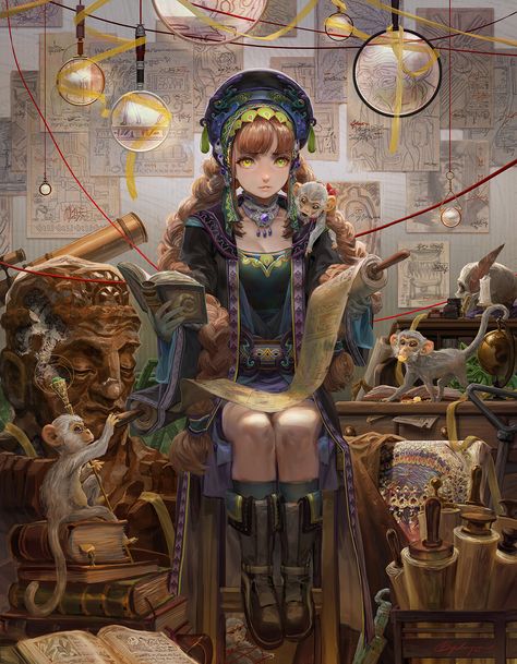 Fantasy Historian, Fantasy Novels, Freelance Illustrator, Manga Illustration, Painting Illustration, Monkeys, Samurai Gear, Character Inspiration, Fantasy Art