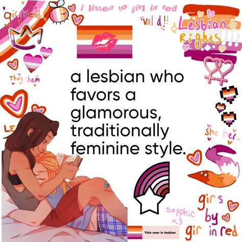 Lipstick Lesbian Fashion, Lesbian Outfits Feminine, Lesbian Fashion Aesthetic, Lesbian Fashion Feminine, Lgbtq Pride Art, Y2k Bracelets, Lgbtq Things, Lesbian Outfits, Gay Sticker