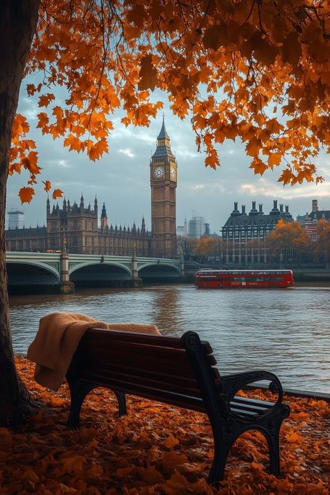 London During Fall, Fall In Boston Aesthetic, London Autumn Aesthetic, London Scenery, Autumn In England, Fall In London, Autumn London, Boston Aesthetic, London Autumn