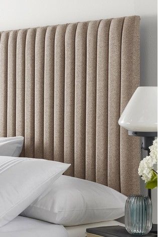 Soho Collection Headboard By Catherine Lansfield Fluted Headboard, Natural Headboard, Catherine Lansfield, Double Height, Furniture Collections, Home Fashion, Soho, Next Uk, The Next