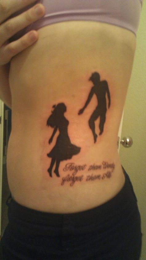 Peter & Wendy----OMG, I want this. Peter Losing Wendy Tattoo, Wendy Tattoo, Peter Losing Wendy, Peter And Wendy, Tattoo Quotes, I Want, Tattoos