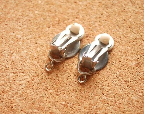 How to Convert Pierced Earrings to Clip On Earrings - wikiHow Diy Earrings Studs, Earrings Ideas, Repurposed Jewelry, Discount Jewelry, Dress Rings, Clip Earrings, Pierced Earrings, Diy Earrings, Jewelry Tutorials