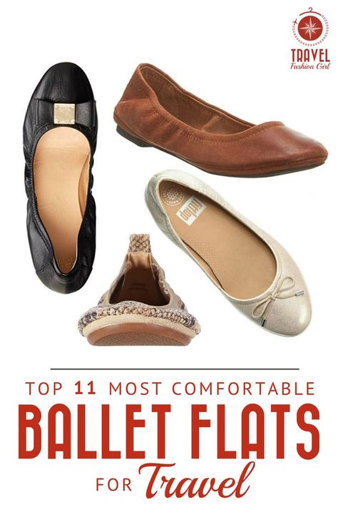 Find out the top 11 most comfortable ballet flats for traveling so you can look fabulous and feel at home no matter where your travels take you! #balletflats #footwear #travelshoes #travelfashiongirl Best Travel Sandals, Most Comfortable Ballet Flats, Food Outdoor, Camping Winter, Rv Mods, Comfortable Ballet Flats, Backpacking Meals, Travel Flats, Travel Sandals