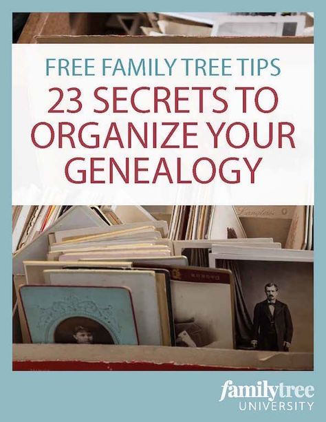 Is your research a disorganized mess? Get started on the road to genealogy organization with these beginner tips. Plus, download our free genealogy organization ebook. Genealogy Binder, Family History Organization, Free Genealogy Sites, Family History Projects, Genealogy Organization, Family Tree Research, Genealogy Websites, Ancestry Family Tree, Family Tree Project