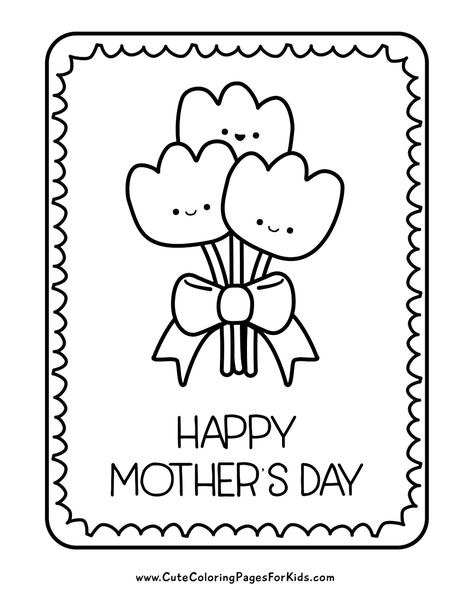 Mother's Day Coloring Pages - Cute Coloring Pages For Kids Mothers Day Coloring Sheets, Mothers Day Coloring Cards, Cute Coloring Pages For Kids, Fall Coloring Sheets, Mothers Day Drawings, Mom Coloring Pages, Cute Halloween Coloring Pages, Mothers Day Coloring Pages, Mother's Day Printables