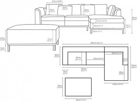 Sofa Frame Construction, Couch Dimensions, Sofa Drawing, Scale Drawings, Interior Drawing, Sofa Layout, Human Scale, Furniture Design Sketches, Upholstered Couch