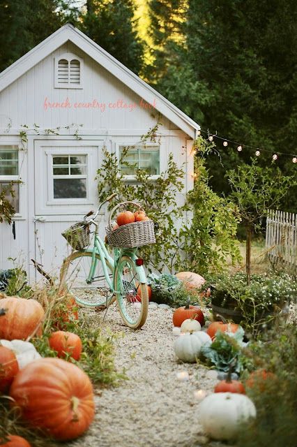 Fall is here and I'm so thrilled to decorate my home with those small autumn touches! On the blog, I'm sharing my early fall decor with pumpkins and romantic home accessories. #fallhome #whitekitchen #frenchfarmhouse #frenchcountry #frenchvintage Cottage Aesthetic, Autumn Decorating, Cottage Core Aesthetic, Romantic Homes, French Country Cottage, Fall Is Here, Early Fall, Autumn Inspiration, Small Garden