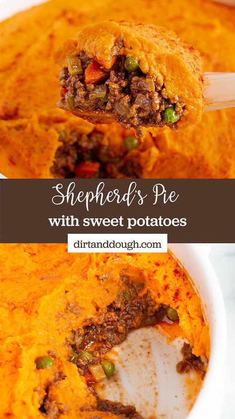 Shepherds Pie With Sweet Potato, Shepherds Pie Recipe Sweet Potato, Shepherds Pie Sweet Potato, Sweet Potato Sheppards Pie, Healthy Shepards Pie, Sweet Potato Shepards Pie, Potato Shepherd's Pie, Shepards Pie Recipe, Sweet Potato Toppings