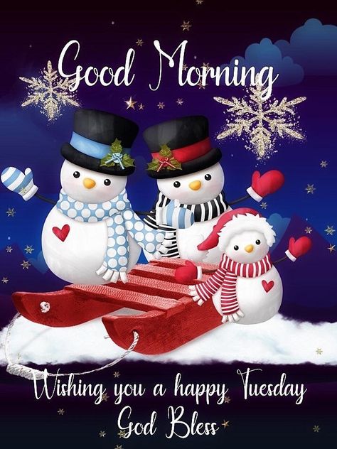 Tuesday Christmas Images, Happy Tuesday Christmas Images, Happy Tuesday Christmas, Tuesday Christmas, Merry Xmas Greetings, Good Morning Happy Tuesday, Good Night Blessings Quotes, Merry Christmas Animation, Tuesday Quotes Good Morning