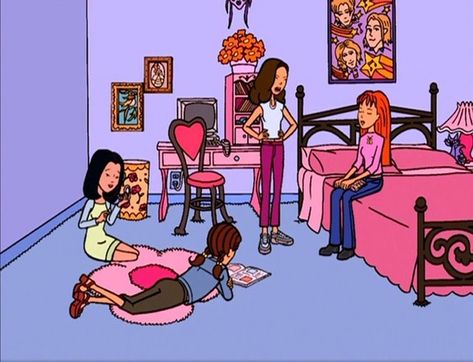 Girls Group Aesthetic, Daria Mtv, Daria Morgendorffer, Group Aesthetic, Phineas Y Ferb, Aesthetic Cartoon, 2000s Cartoons, Girly Movies, Girls Group