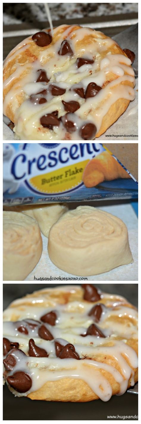 chocolate chip cheese danish Cresant Rolls, Cheese Danishes, Cheese Danish Recipe, Pillsbury Crescent, Pillsbury Recipes, Cheese Danish, Dessert Aux Fruits, Crescent Roll Recipes, Roll Recipes