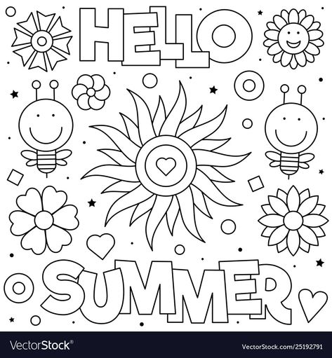 Summer Coloring Sheets, Merry Christmas Coloring Pages, Summer Coloring, Summer Printables, Summer Coloring Pages, Coloring Pages For Boys, Mandala Coloring Pages, Cute Coloring Pages, Christmas Coloring Pages