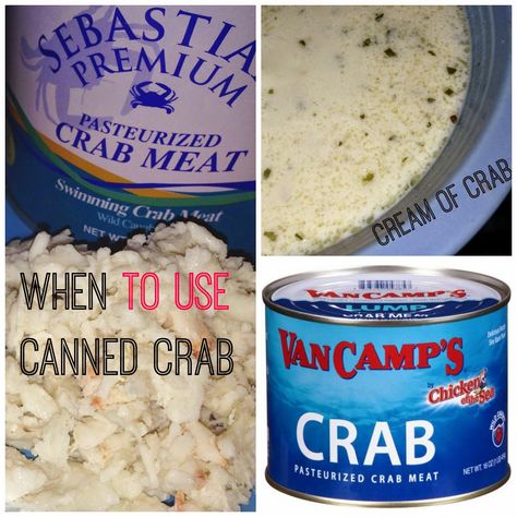 Canned Crab Meat Recipes, Canned Crab Recipes, Can Crab Meat Recipes, Lump Crab Recipes, Crab Recipes Easy, Cream Of Crab, Maryland Crab Soup, Ground Beef Breakfast, Canned Crab Meat