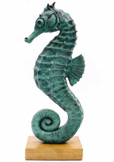 Seahorse Sculpture, Artist Sculpture, Seahorse Art, Outdoor Artwork, Yard Sculptures, Statue Art, Sea Horses, Ceramic Fish, Sculpture Park