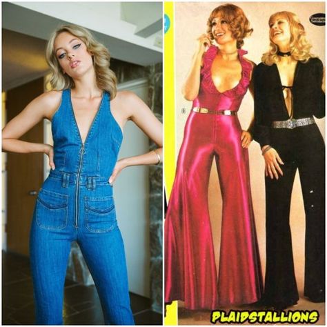 1970s Fashion Clothing Style is a Come Back Today! – G3+ Fashion 1970s Womens Fashion Outfits, 70 Style Outfits 70s Fashion, 70s Jumpsuits For Women, 70s Party Outfit, 70s Fashion Women, 1970s Jumpsuit, 1970 Fashion, Vintage Clothes Patterns, Patti Hansen